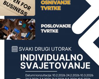 Individualno savjetovanje za osnivanje i poslovanje tvrtke – podrška poduzetnicima u svim fazama razvoja