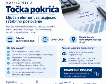 Radionica - Točka pokrića 15.10.2026